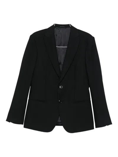Giorgio Armani Single-breasted Suit In Black