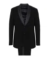 Giorgio Armani Virgin Wool-silk 2-piece Soho Tuxedo In Black