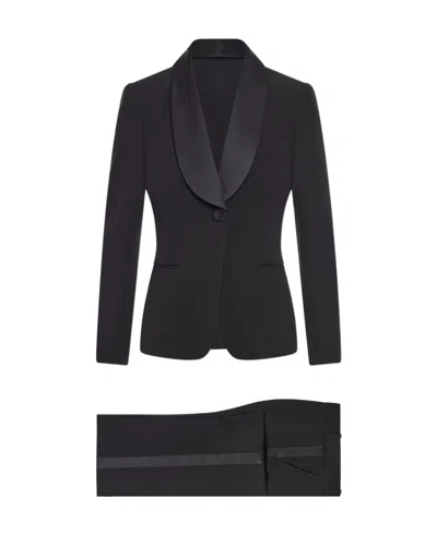 Giorgio Armani Single-breasted Suit In Black