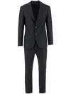 Giorgio Armani Manhattan Line Pinstriped Virgin-wool Single-breasted Suit In Blue