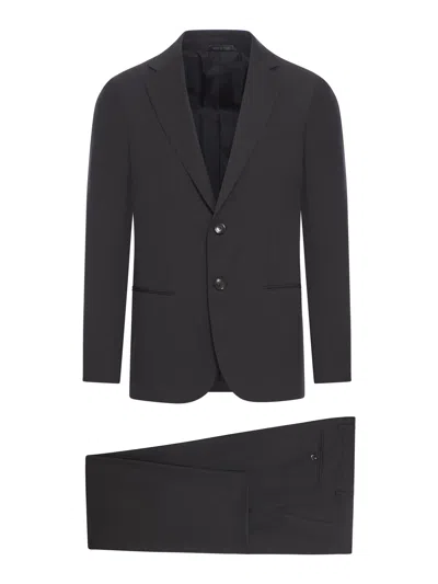 Giorgio Armani Single Breasted Tailored Suit In Black