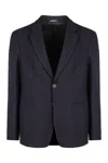 Giorgio Armani Tailored Jacket With Notched Lapel And Back Slit