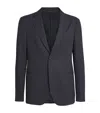Giorgio Armani Single-breasted Unstructured Blazer In Blue