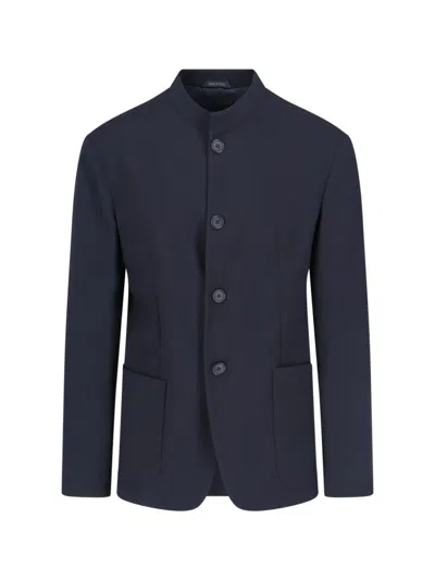 GIORGIO ARMANI SINGLE-BREASTED VIRGIN WOOL BLAZER