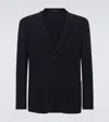 Giorgio Armani Single-breasted Blazer In Blue