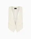 Giorgio Armani Glitter Jacquard Silk-cady Single-breasted Jacket In Beige