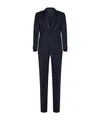 Giorgio Armani Single-breasted Wool Suit In Black