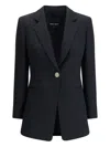 Giorgio Armani Technical Scuba Single-breasted Jacket In Black
