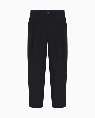 Giorgio Armani Casual Trousers In Black