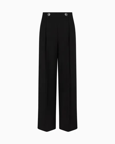 GIORGIO ARMANI SINGLE-PLEAT, SILK CRÊPE CADY TROUSERS