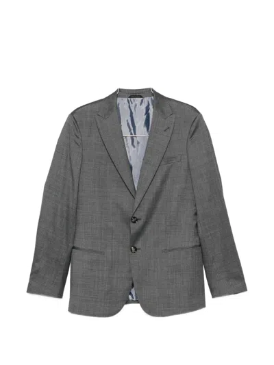 Giorgio Armani Single-breasted Notch-lapel Suit In Gray