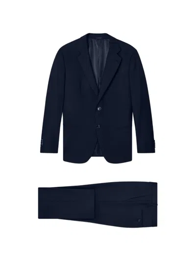 Giorgio Armani Single-breasted Suit In Blue