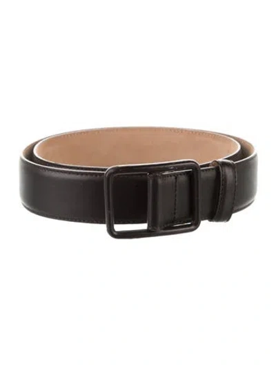 Pre-owned Giorgio Armani Skinny Leather Belt In Brown