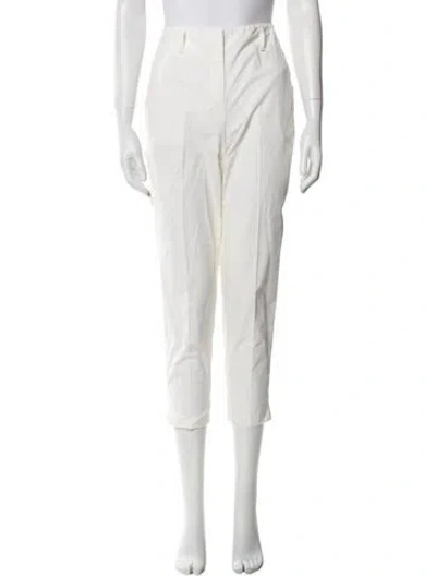 Pre-owned Giorgio Armani Skinny Leg Pants In White