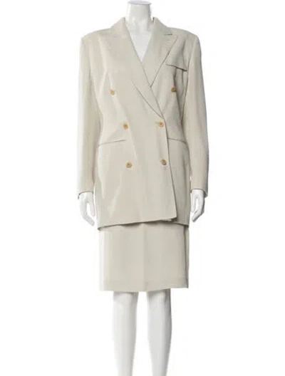 Pre-owned Giorgio Armani Skirt Suit In Neutral