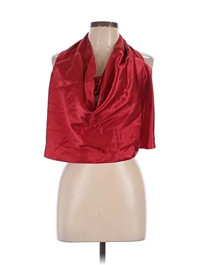 Pre-owned Giorgio Armani Sleeveless Top Red Cowl Neck Tops