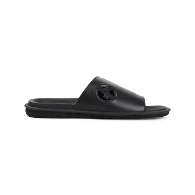 GIORGIO ARMANI GIORGIO ARMANI SLIDE SANDALS