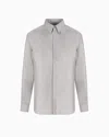 Giorgio Armani Slim-fit, Silk-twill Shirt In White