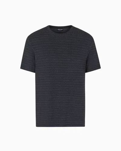 Giorgio Armani Slim Fit T-shirts In Black