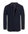 Giorgio Armani Long Sleeved Suit Jacket In Black