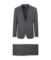 Giorgio Armani Slim-fit Wool Two-piece Suit In Black