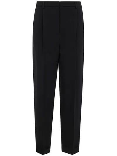 Giorgio Armani Slim Fit Tailored Pants For Women In Blue