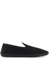 Giorgio Armani Slip-on Loafers With Breathable Mesh Upper In Black