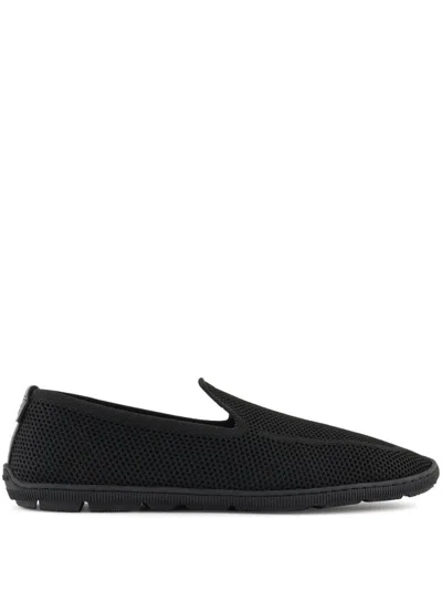 GIORGIO ARMANI SLIP-ON LOAFERS WITH BREATHABLE MESH UPPER