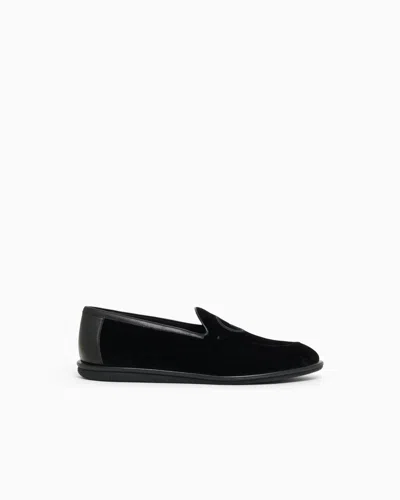 Giorgio Armani Slip-ons In Black