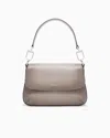 Giorgio Armani Small La Prima Soft Bag In Gradient Pebbled Calfskin In Neutral