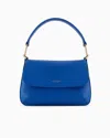 Giorgio Armani Small La Prima Soft Nappa Leather Handbag In Blue