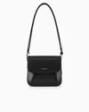 Giorgio Armani Official Store Small Palmellato-leather La Prima Bag In Black