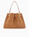 Giorgio Armani Avenue Small Soft Suede Tote Bag