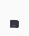 Giorgio Armani Small Wrap-around Zip Wallet In Pebbled Calfskin