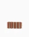 Giorgio Armani Smooth Calfskin Wide Belt In Brown
