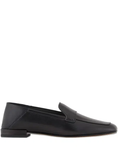 Giorgio Armani Smooth-leather Loafers
