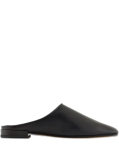 GIORGIO ARMANI SMOOTH-LEATHER MULES