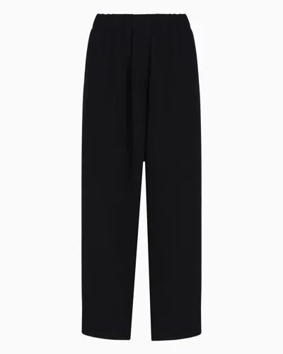 GIORGIO ARMANI SMOOTH, SILK-CADY TROUSERS