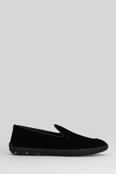 Giorgio Armani Sneakers In Black Velvet
