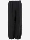 Giorgio Armani Elasticated-waistband Straight-leg Trousers