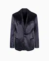 Giorgio Armani Soho Line Silk-blend Rhinestone Tuxedo Jacket