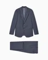 Giorgio Armani Soho Line Single-breasted Suit In Wool Twill In Gray