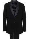 Giorgio Armani Virgin Wool-silk 2-piece Soho Tuxedo In Black