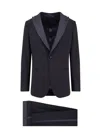 Giorgio Armani Men Soho Virgin Wool Tuxedo In Black