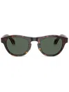 Giorgio Armani Sonnenbrille Mit Rundem Gestell In Braun
