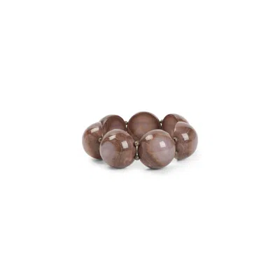 GIORGIO ARMANI GIORGIO ARMANI SOPHISTICATED BEADED BRACELET WITH GLOSSY FINISH