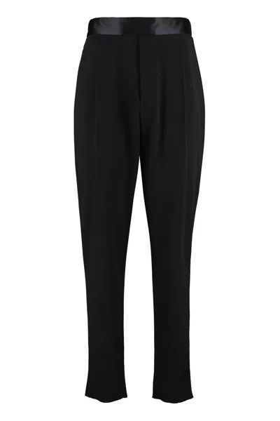 Giorgio Armani Sophisticated Black Tailored Trousers For Men