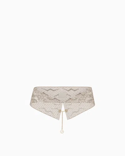 Giorgio Armani Sparkling Lace And Nubuck Belt
