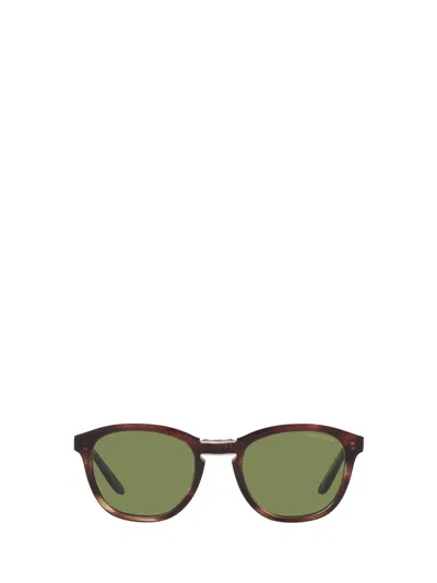 Giorgio Armani Square Frame Sunglasses In Green