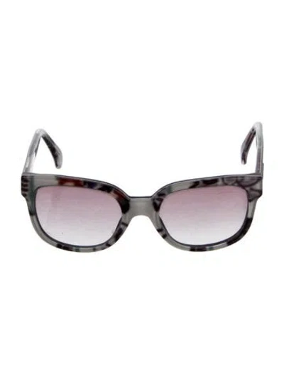Pre-owned Giorgio Armani Square Gradient Sunglasses In Black